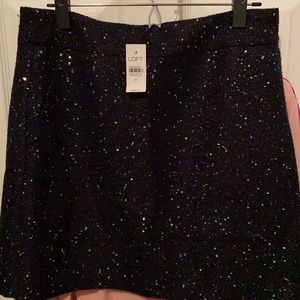 Navy blue sparkle NWT loft pencil skirt